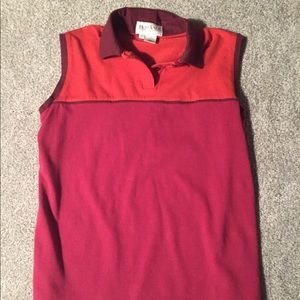 Tehama rust and rose sleeveless shirt